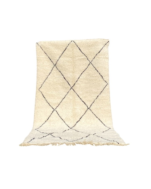 Authentiek Beni Ourain Berber Tapijt – 250x150 cm – Handgeknoopt in Atlasgebergte