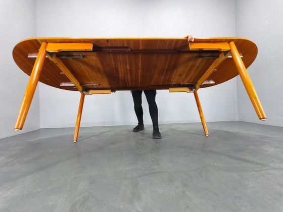 Image 1 of Danish Mid Century Teak Extendable Dining Table, 1960s