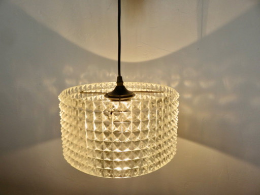 Plastic Diamond Point Pendant, 70's