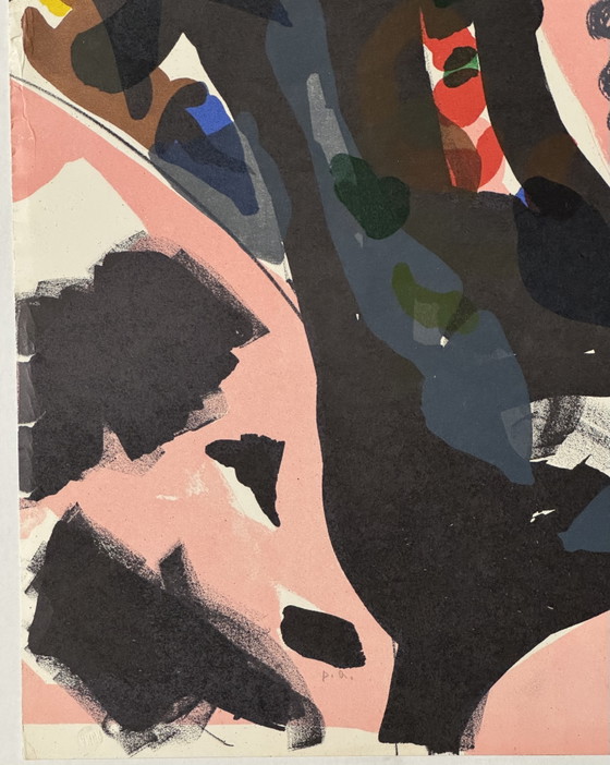Sandro Trotti 50x70cm Siebdruck, informelle, zeitgenössische Kunst – Lithographien & Drucke, Paper (photo 4 of 6)