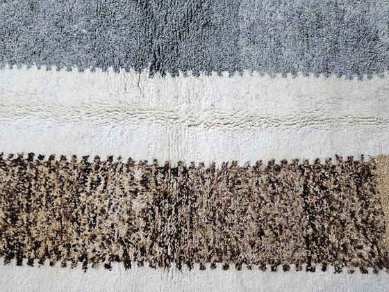 Image 1 of Handmade Moroccan natural wool rug, 150x250 cm