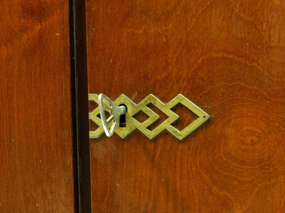 Image 1 of Vintage sideboard 60s - Lowboard walnut - Mid - Century Modern - Original Germany