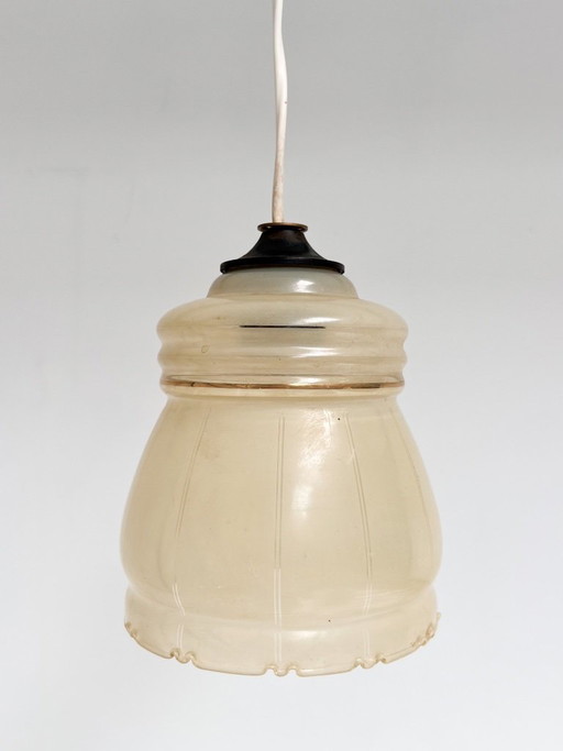 Perlmuttfarbene Vintage-Deckenlampe, 1960er Jahre – hanglampen, Metal