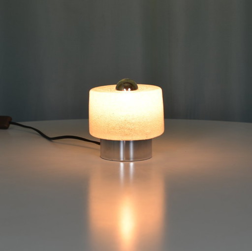 Schreibtischlampe aus Milchglas