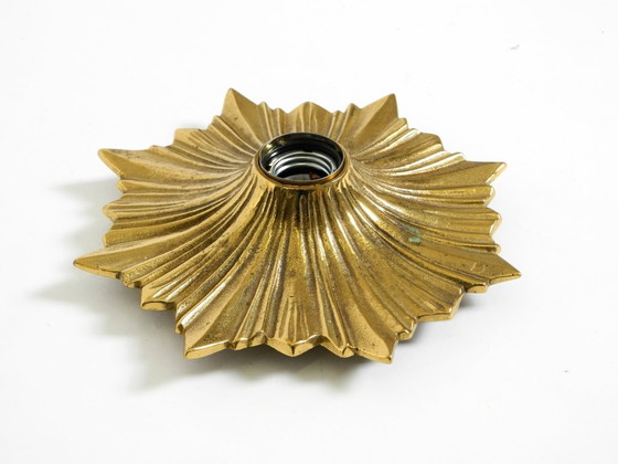 Image 1 of Lampade da parete o da soffitto in bronzo con design a stella spaziale anni '60