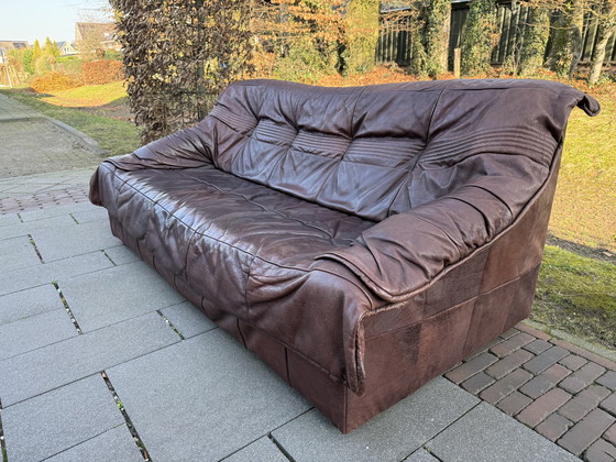 Image 1 of Ledersofa aus den Siebzigern