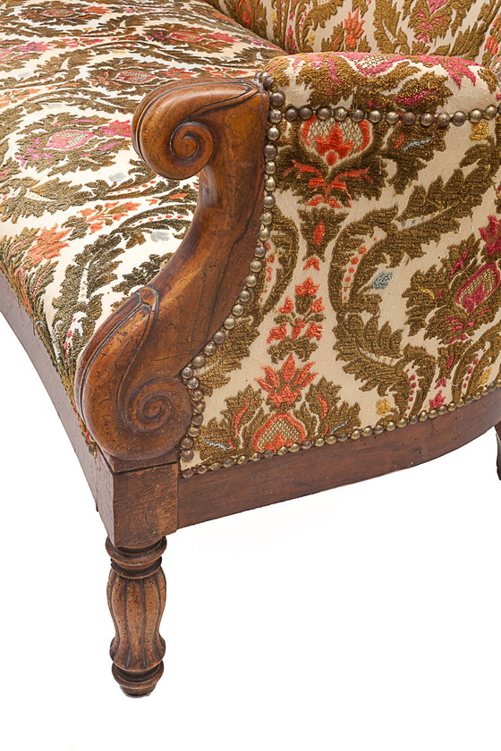 Image 1 of Walnut loveseat, 1930