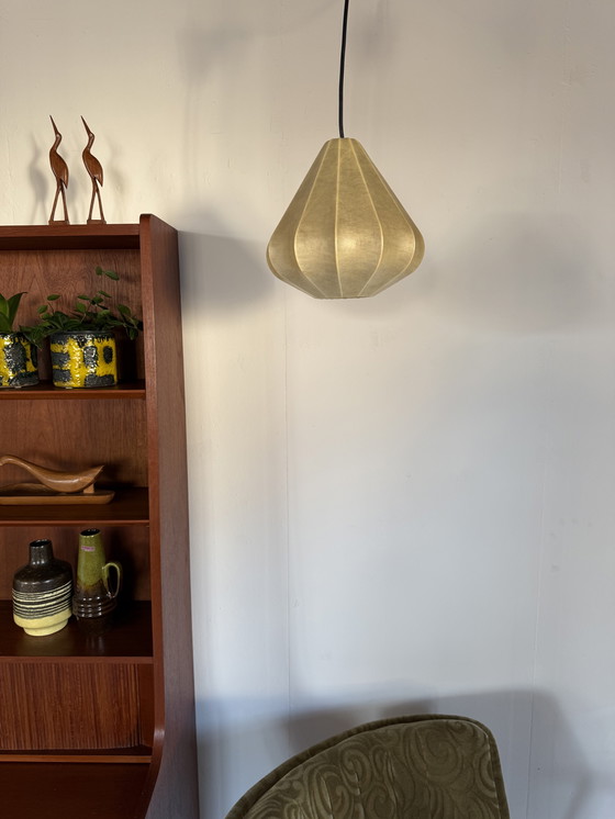 Image 1 of Lampada a sospensione vintage bozzolo, Goldkant Leuchten '60