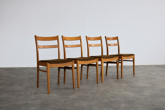 Image 1 of 4X Vintage Swedish Dining Chairs