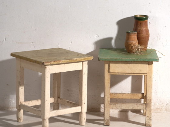 Antique bedside tables in pine wood – Central Europe, circa 1940 #9 – Nightstands, Rustic (photo 2 of 40)