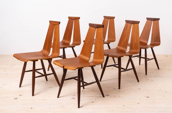 Image 1 of Satz von 6 Stühlen von Risto Halme für Isku, Finnland, 1960er Jahre