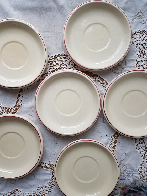 Image 1 of Vintage aardewerk 5 persoons koffie servies