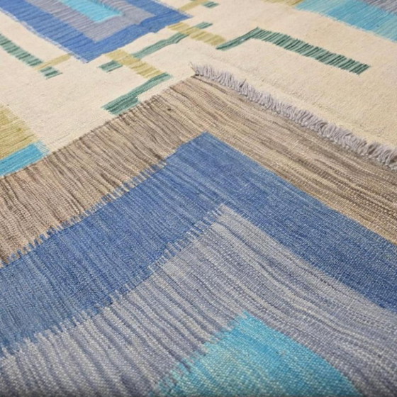 Tapiz tejido a mano estilo Art Déco de André Arbus | Lana sobre algodón | Diseño francés de lujo | 79 × 118 (photo 9 of 9)