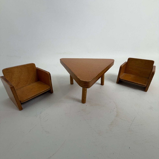 Mid-century modern miniature furniture set from the Soviet Union – Decorative Objects, Wood (photo 2 of 15)