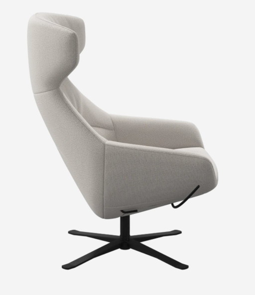 Wit Porto verstelbare fauteuil met draaifunctie