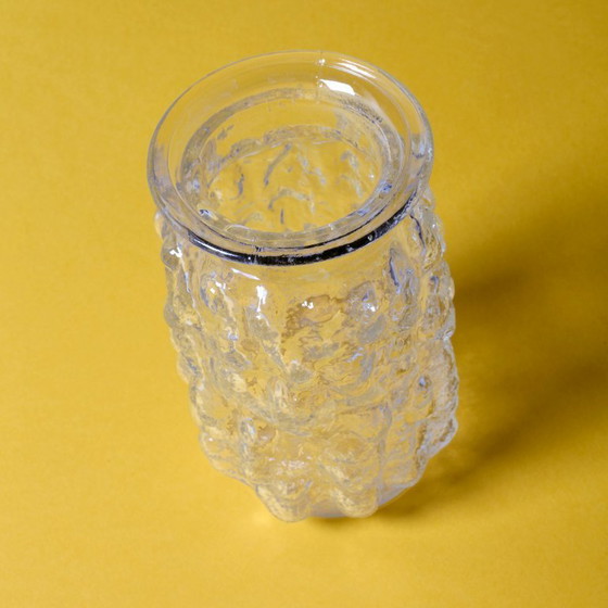 Image 1 of Vintage Pressed Glass Bubble Vase: Vladislav Urban Design, Czech Republic