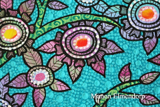 Image 1 of Unique Hand-Painted Sloth Painting New 20x20 cm