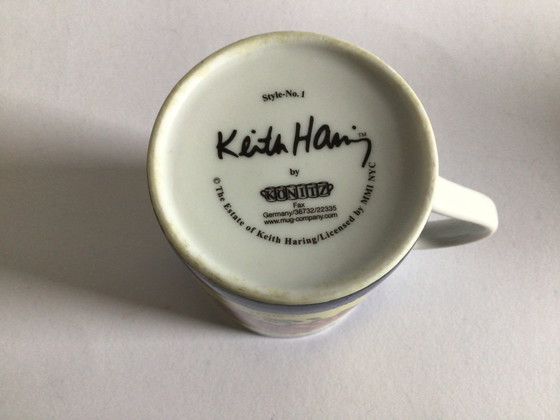 Image 1 of 3 tazze e piattini e tre tazze Keith Haring, Könitz