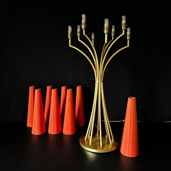 Image 1 of Paire de très grandes lampes candélabre 118 cm