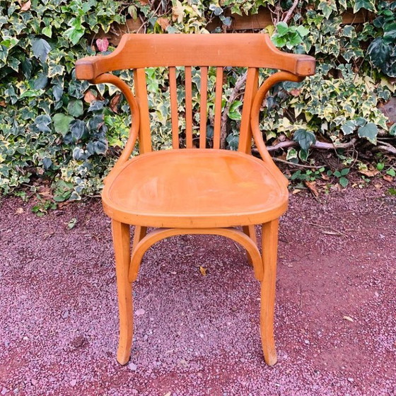 Baumann Nr. 21 Bürosessel, Holz, Braun, Vintage (Foto 3 von 15)