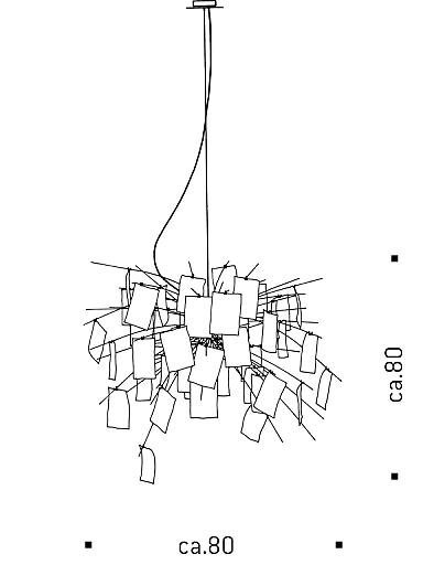 Image 1 of Hängeleuchte Ingo Maurer Zettel'Z 6