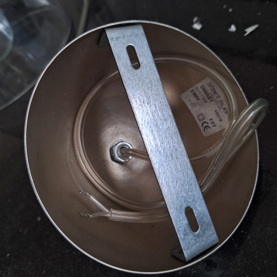 Image 1 of Lámpara colgante de cristal Steinhauer con sistema de suspensión de acero inoxidable