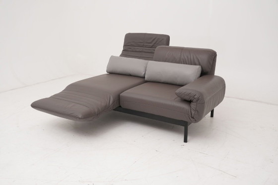 Image 1 of Canapé deux places Rolf Benz Plura 380 Relaxsofa en cuir marron