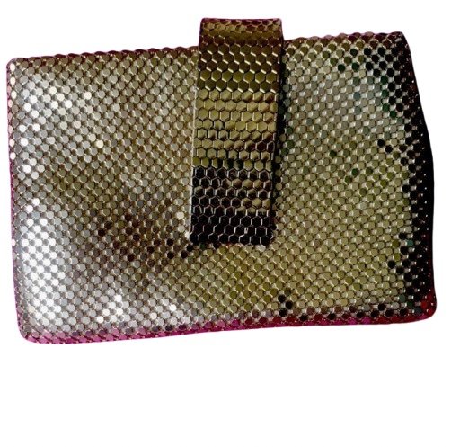 Dúo Clutches Paco Rabbane y brazalete años 70