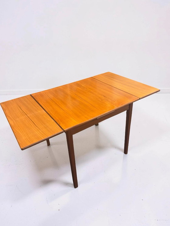 Image 1 of Vintage square extendable dining table