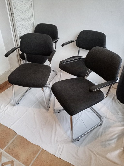 Lande Artifort sled chairs