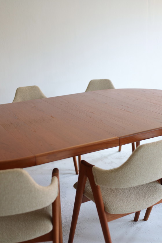 Image 1 of Set of 10 Compass dining chairs, Kai Kristiansen for SVA Møbler, Danish, 1960s