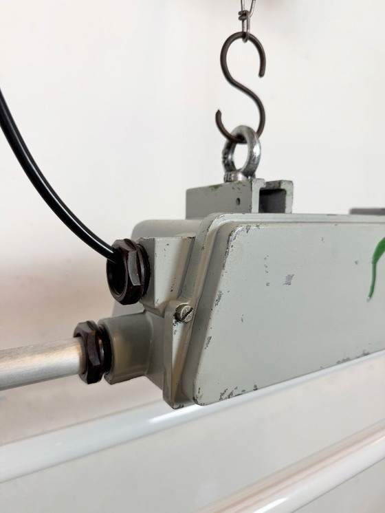 Image 1 of Lampada tubolare grigia industriale di Elektrosvit, anni '70