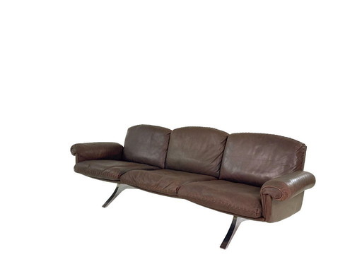 Vintage De Sede DS-31 Dreisitzer-Sofa – braunes Leder, Designklassiker