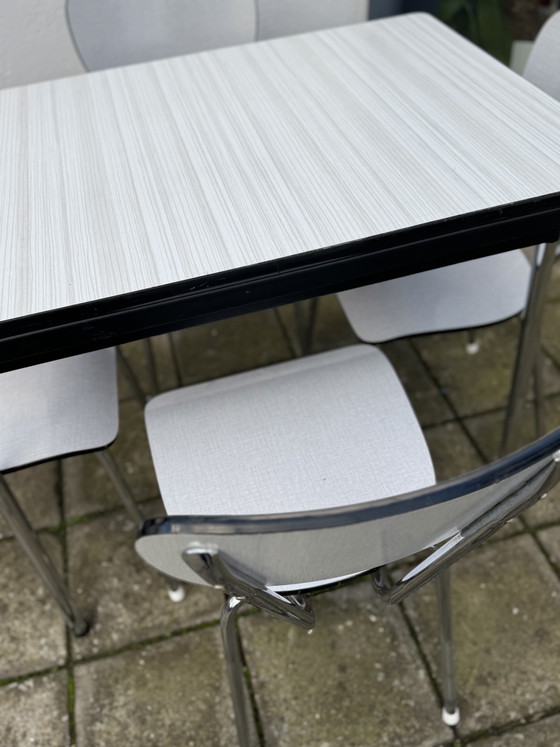 Vintage Laminate Dining Table and Chairs – lamine (photo 6 of 15)
