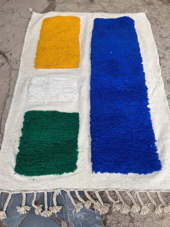 Handmade pure wool rug with colorful patterns, size 1.5/2.5 m – Alberto Bazzani, Rugs & carpets (photo 4 of 8)