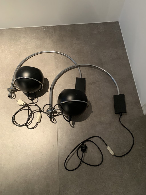 Set Gepo wandlampen - jaren zeventig