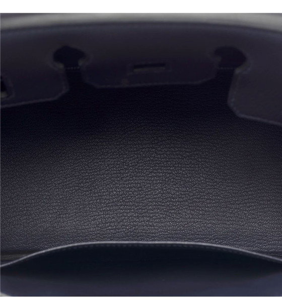 Image 1 of Sac HERMES Birkin 25 en Cuir Bleu Marine - 103352