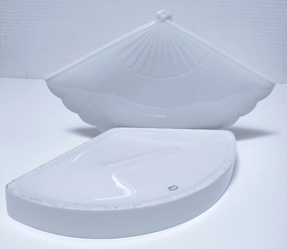 Image 1 of Scatola a forma di ventaglio, porcellana di Limoges