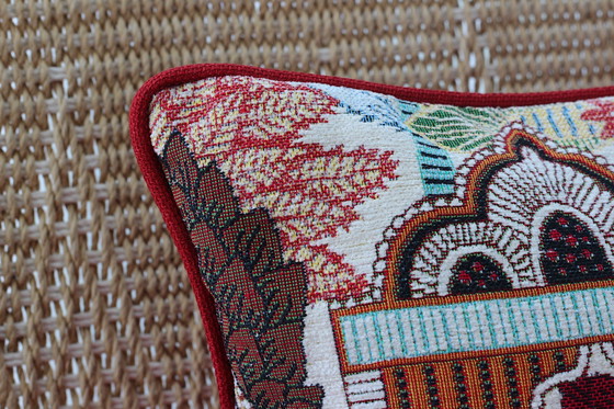 Image 1 of Multicolored Jacquard cushion