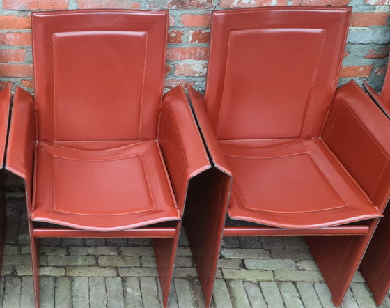 Image 1 of 4 vintage, design stoelen Matteo Grassi, Korium