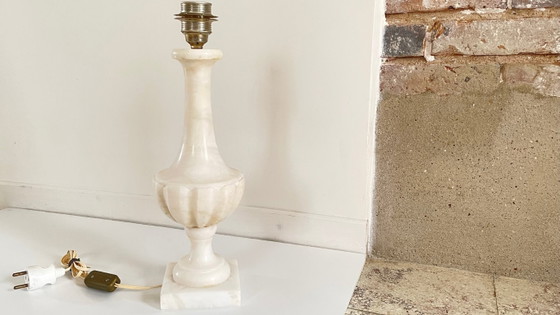 Lampe Medicis Pierre D'Albatre Vintage – Textile, Stone (photo 11 of 17)