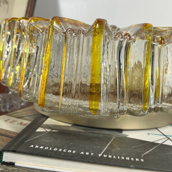 Grote Vierkante Zon Glas Wandlamp of Plafondlamp Type Limburg – Glashütte Limburg, Wandlampen (photo 5 of 9)