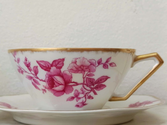8x Limoges Haviland Jugendstil-Porzellantassen – Tischdekoration, Porcelain (photo 2 of 11)