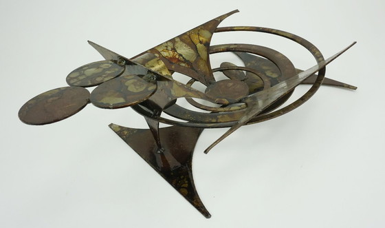Image 1 of mid century modern henrik horst wall CANDLE HOLDER iron brutalist style