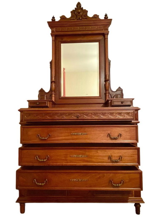 Image 1 of Schminktisch/Kommode aus dem 19. Jahrhundert