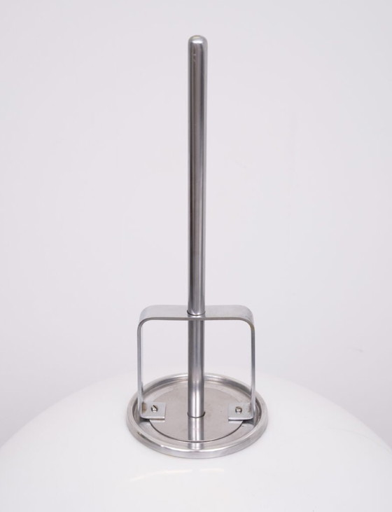 Vloerlamp "Lucerna" van verchroomd staal, ontworpen door Harvey Guzzini voor Meblo in de jaren 60. (photo 32 of 40)