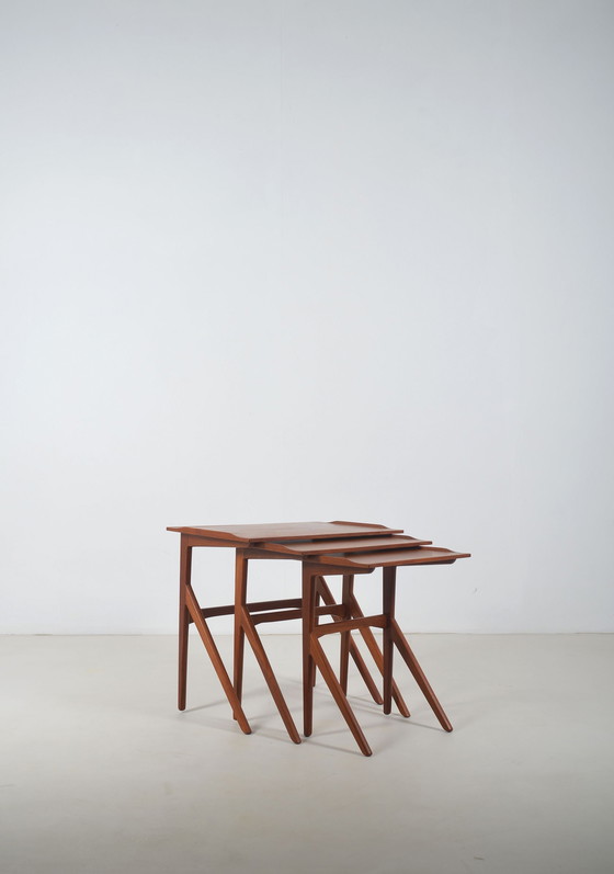 Image 1 of Danish nesting tables in teak, 1960s