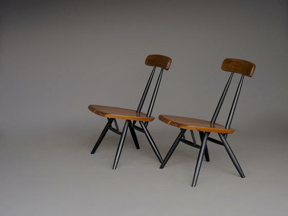 Image 1 of Pirkka Lounge Chairs by Ilmari Tapiovaara for Laukaan Puu. Set of 2