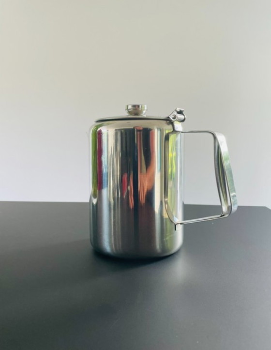Image 1 of Caffettiera vintage in acciaio inox da 1,5 litri
