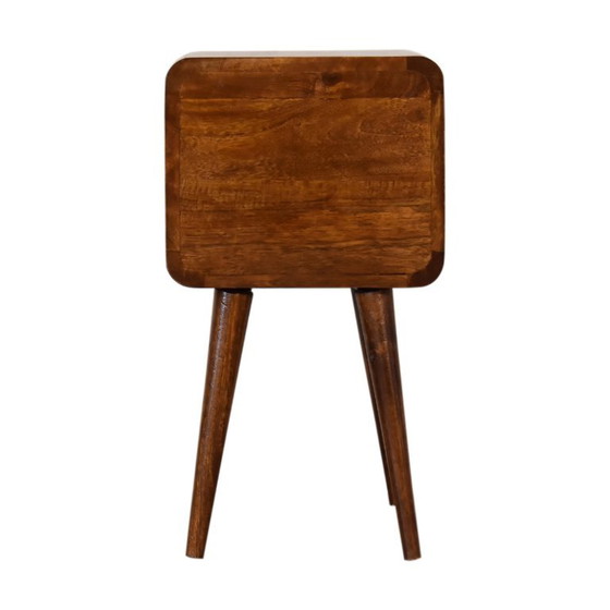 Mini Nachtkastje in Mangohout Met Kastanjehouten Look – Artisan, Wood (photo 11 of 12)